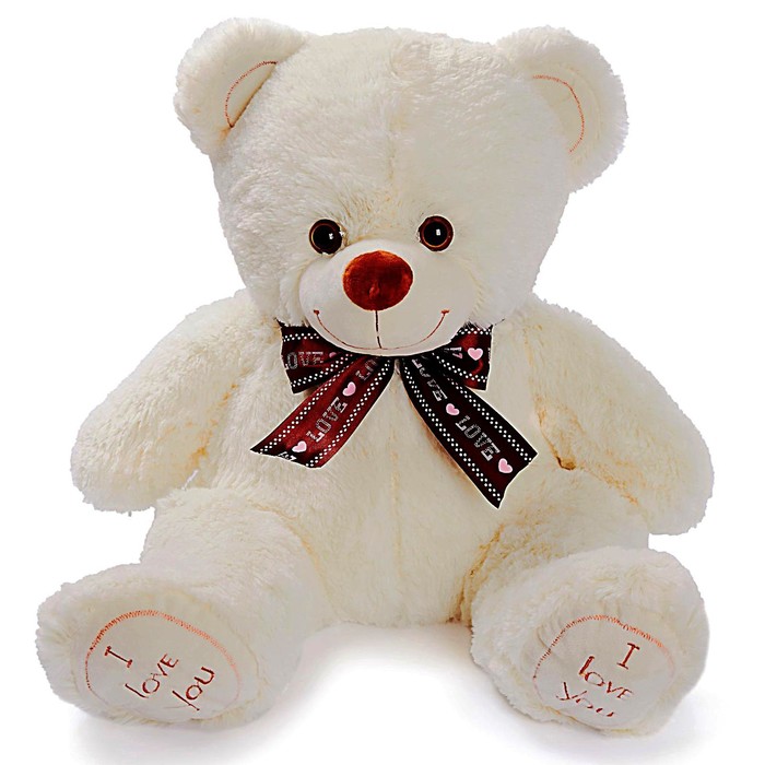 Мягкая игрушка «Медведь Феликс», 70 см, цвет молочный, МИКС - Фото 1