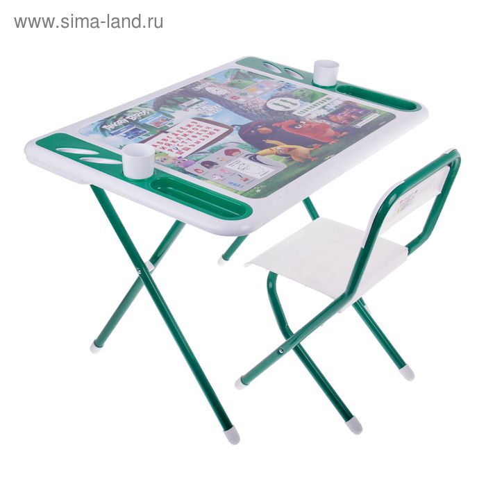 Комплект детской мебели «Дэми» №у3-05 Damibabi (бело-зеленый) - Фото 1