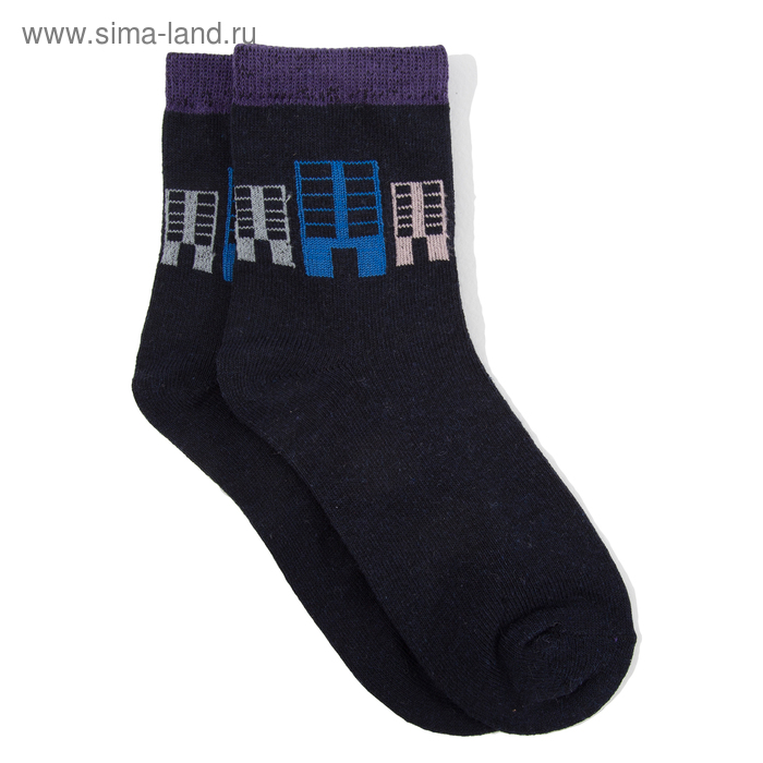 Носки для мальчика S-60М,цвет синий, размер 18-20 - Фото 1