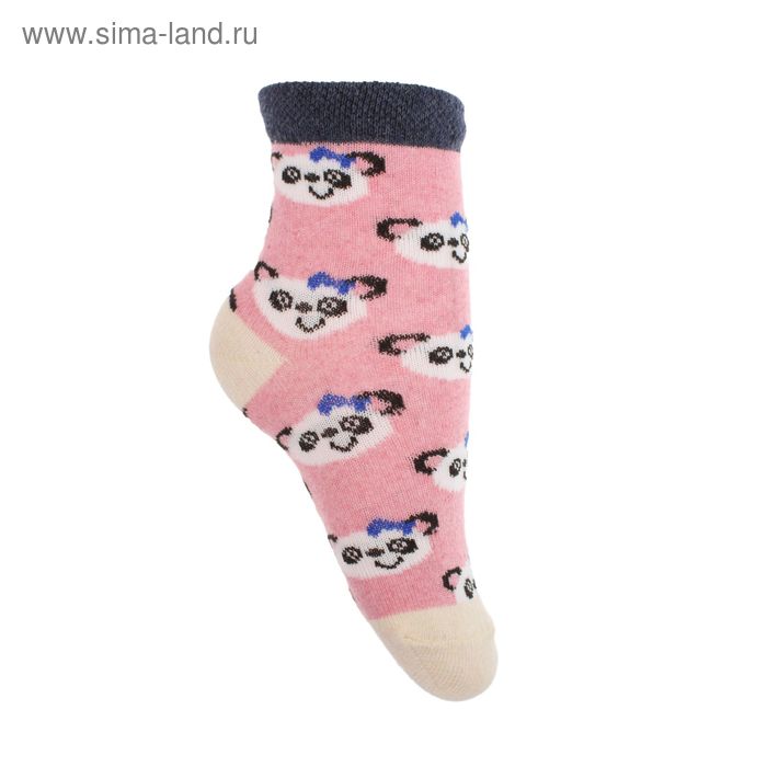 Носки для девочки, цвет розовый, размер 12-14 - Фото 1