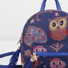 Рюкзак-сумка на молнии, 1 отдел, наружный карман, цвет синий - Фото 4