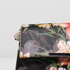 Сумка женская на молнии, 2 отдела, наружный карман, регулируемый ремень, цвет бежевый/разноцветный - Фото 4