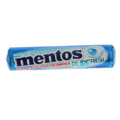 Жевательная резинка Mentos жидкий центр Мята ролл, 15.5 г