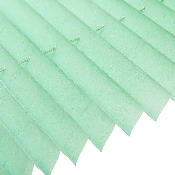 Штора плиссе, размер 50х160, цвет светло-зелёный - фото 1877352175