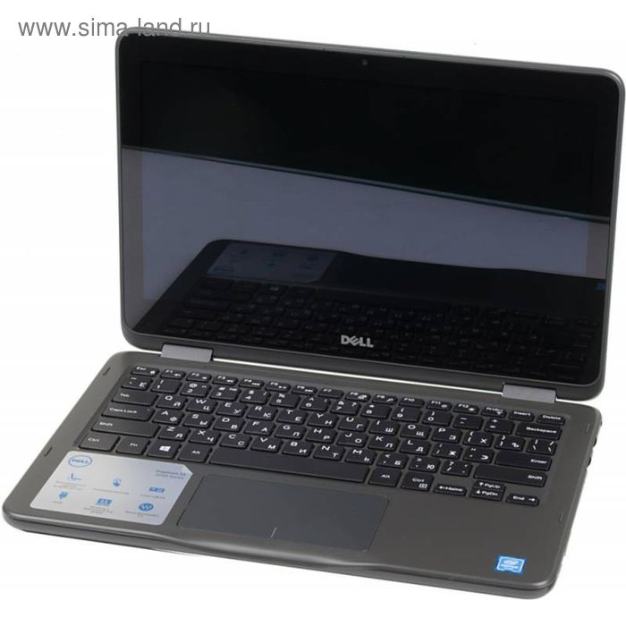 Ноутбук Dell Inspiron 3168 Pentium N3710,трансформ,4Gb,500Gb,11.6,1366x768,Win 10 64,серый - Фото 1