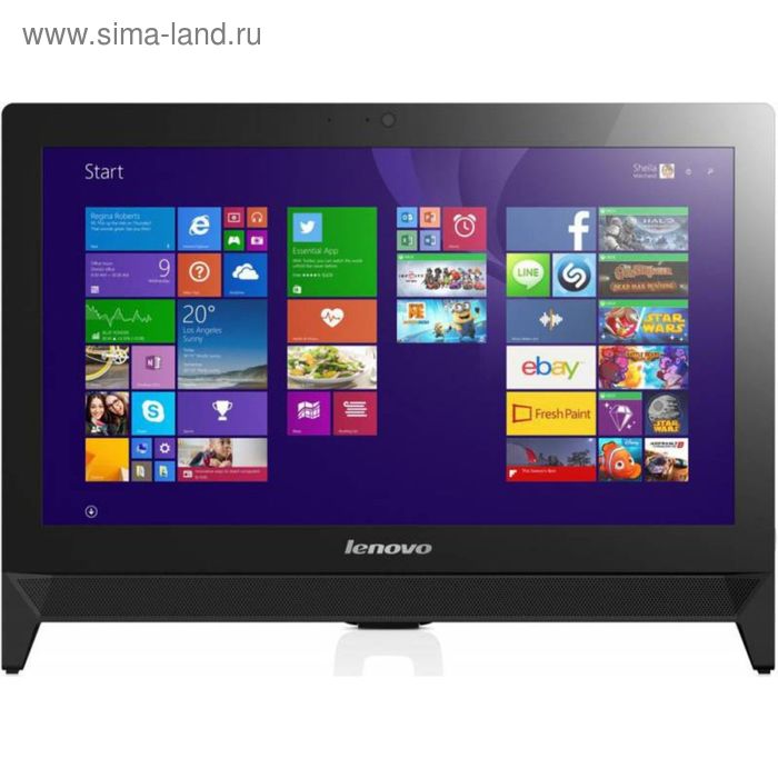 Моноблок Lenovo C20-00 19.5" HD+ P J3710/500Gb/Free DOS/клавиатура/мышь/Cam/черный 1600x900   238692 - Фото 1