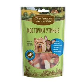 Косточки утиные "Деревенские лакомства" для собак мини-пород, 55 г 2387252