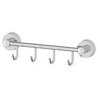 Вешалка FBS Nostalgy, 4 крючка, хром, 25 см - Фото 1