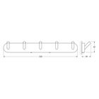 Вешалка Artwelle Harmonie, 5 крючков, хром, 32 см - Фото 2