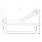 Поручень изогнутый d=25 мм х 39 см, хром, ARTWELLE - Фото 2