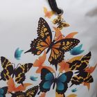Сумка пляжная Лиана№1 сублимация 1834, 26*10*30, 1 отд на молнии, фон белый/бабочки - Фото 4