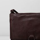 Сумка женская, 1 отдел, наружный карман, регулируемый ремень, цвет коричневый - Фото 4