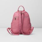 Рюкзак на молнии, 1 отдел, 3 наружных кармана, цвет розовый - Фото 3