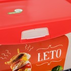 Емкость для шашлыка Leto, 6 л, цвет красный - фото 9131765