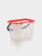 Контейнер для шашлыка c ручкой BEROSSI Leto, 6 л, пластик, прозрачный, крышка красная - Фото 5