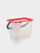 Контейнер для шашлыка c ручкой BEROSSI Leto, 6 л, пластик, прозрачный, крышка красная - Фото 6