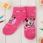 Носки детские корот "Минни Маус", 18-20 см, 7-9 лет, 80% хл.,17% п/э, 3% эл. - Фото 1