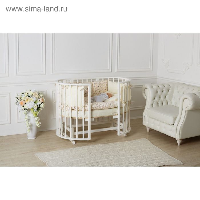 Комплект для кроватки Incanto Mimi: набор для подр./прист.кровати 175 x 75 (белый) - Фото 1