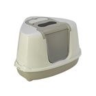 Туалет угловой MODERNA закрытый для кошек Flip Corner, 56 х 45 х 39 см, светло-серый - Фото 2