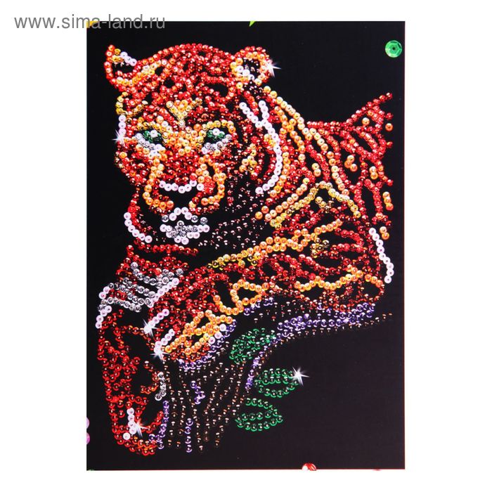 Мозаика из пайеток "Леопард" - Фото 1