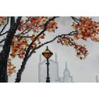 Набор для вышивки бисером на натуральном художественном холсте «Осенняя набережная» - Фото 2