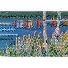 Набор для вышивки бисером на натуральном художественном холсте «Огненная лазурь-2» - Фото 3