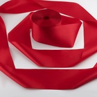 Лента атласная, 100 мм, 100±5 м, красная - Фото 1