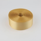 Лента атласная, 50 мм × 100 ± 5 м, цвет светло-золотой - Фото 2