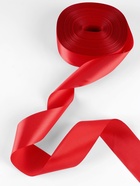Лента атласная, 50 мм, 100±5 м, красная - Фото 2