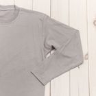 Джемпер (футболка) с длинными рукавами цвет серый, размер S - Фото 4