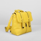 Рюкзак молодёжный, отдел с перегородкой на молнии, наружный карман, цвет жёлтый - Фото 1
