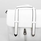 Рюкзак на молнии, 1 отдел с перегородкой, наружный карман, цвет белый - Фото 4