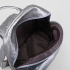 Рюкзак мол L-0838, 27*14*29, отд на молнии, 3 н/кармана, серебро - Фото 5