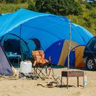 Тент защитный, 6 × 4 м, плотность 60 г/м², голубой - Фото 3