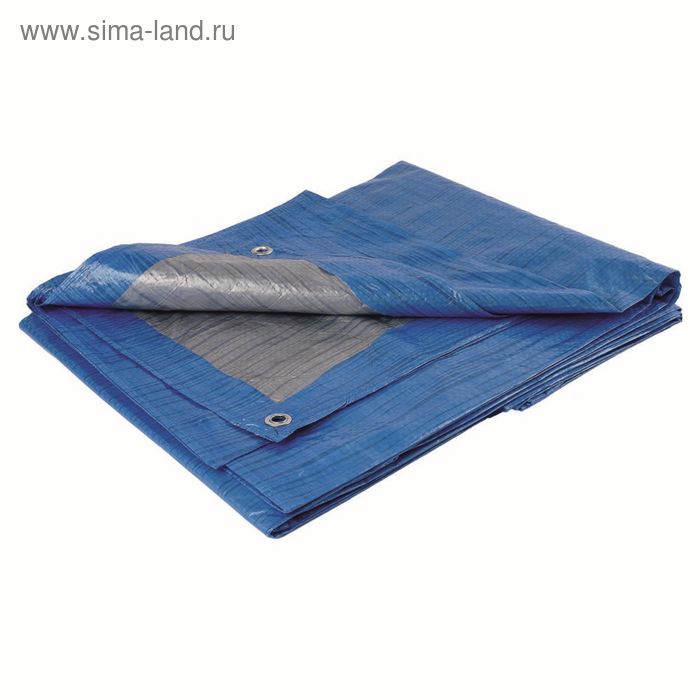 Тент защитный, 6 × 5 м, плотность 60 г/м², голубой - Фото 1