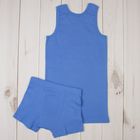 Комплект для мальчика (майка, трусы), рост 146 см, цвет голубой М680 - Фото 2