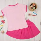 Комплект для девочки (блузка, юбка), рост 98 см, цвет фуксия/розовый Л628 - Фото 2