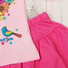 Комплект для девочки (блузка, юбка), рост 98 см, цвет фуксия/розовый Л628 - Фото 5
