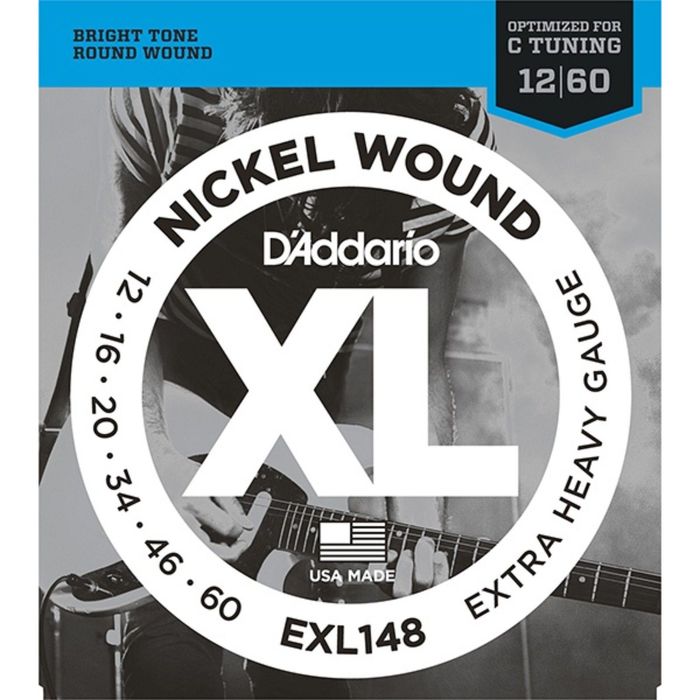 Струны для электрогитары D`Addario EXL148 XL NICKEL WOUND  Extra Heavy 12-60