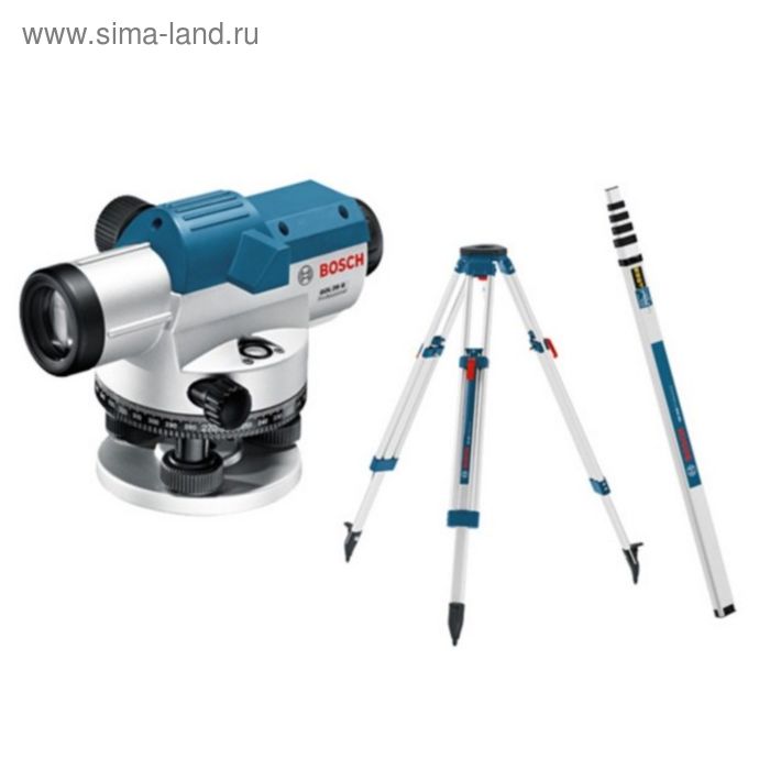 Оптический нивелир Bosch GOL 20 D (0601068402), до 60м, zoom 20x, IP54, штатив/рейка - Фото 1