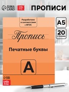 Прописи «Учимся писать буквы», 20 стр. - Фото 1