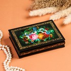 Шкатулка «Цветы», 11×16 см, лаковая миниатюра - фото 9351698