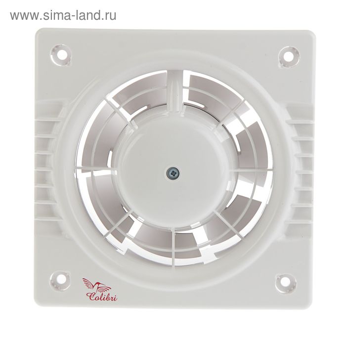 Вентилятор вытяжной COLIBRI 100, d=100 мм, 220-240 В, белый - Фото 1