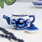 Чайник фарфор «Сувенирный», 4×4×6 см, гжель - Фото 2