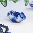 Сувенир гжель «Дельфин», бело-синий,керамика, - Фото 3