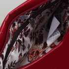 Сумка женская, отдел на молнии, наружный карман, длинный ремень, цвет красный - Фото 5