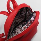 Рюкзак на молнии, 1 отдел, наружный карман, цвет красный - Фото 5
