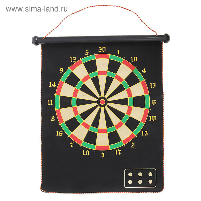 УЦЕНКА Дартс с магнитным полотном, d=50 см, 6 дротиков - Фото 1