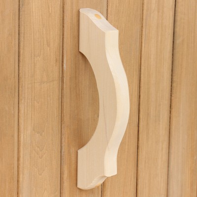 Ручка дверная «Интересная», 24×7 см, деревянная, для бани и сауны, «Добропаровъ»