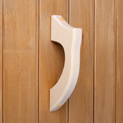 Ручка дверная для бани и сауны «Пивная», деревянная, «Добропаровъ»